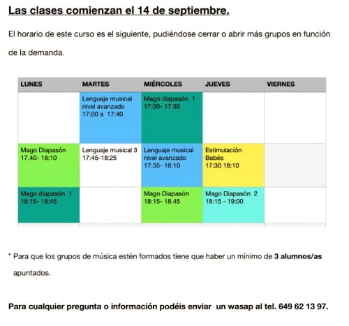 Escuela de música Tres Por Cuatro 4 horario-tres-por-cuatro