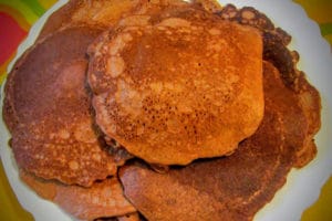 pancakes de chocolate tortitas