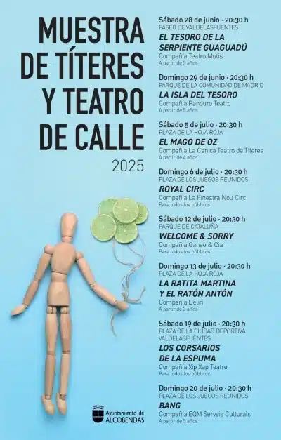 muestra-de-titeres y teatro-de-calle-2025-de-alcobendas