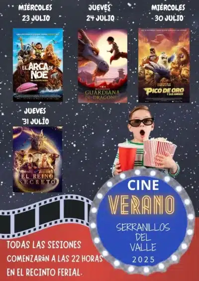 ¡Vuelve el tradicional Cine de Verano a Serranillos del Valle! 5 cine-de-verano-serranillos-de-valle-2025