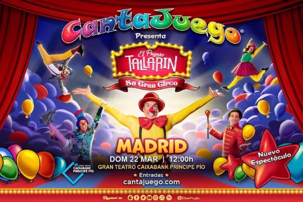El payaso Tallarín - Su gran circo en el Teatro CaixaBank Príncipe Pío 13 el-payaso-tallarin-su-gran-circo