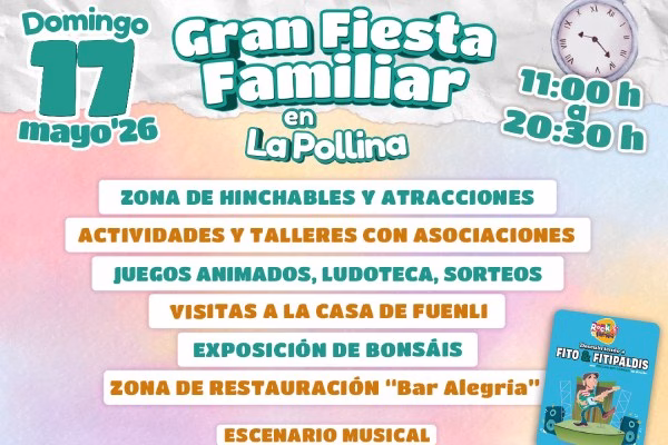 Gran fiesta familiar de la Pollina 2026 en Fuenlabrada 14 5 2